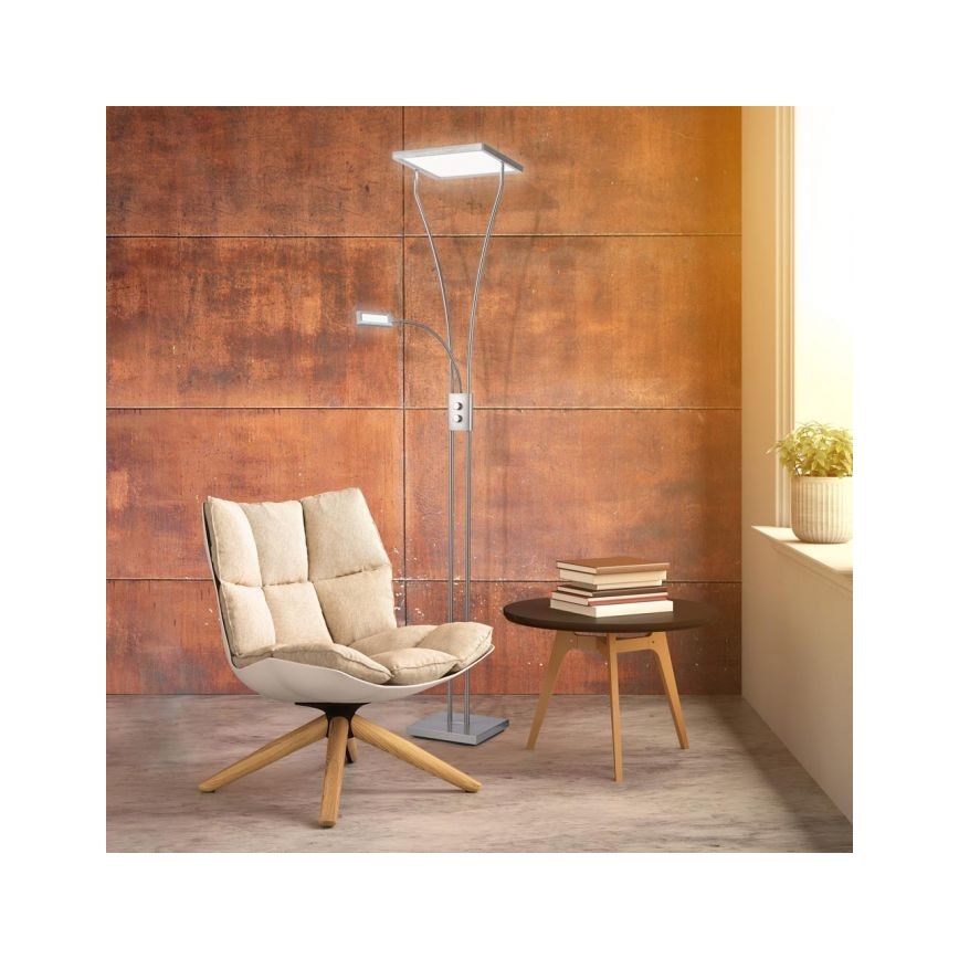 Leuchten Direkt 11722-55 - Lámpara LED regulable MARIAN LED/25W/230V + LED/3,6W