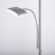 Leuchten Direkt 11725-55 - LED Lámpara de pie táctil regulable RUBEN 2xLED/11W/230V + LED/4W
