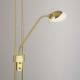 Leuchten Direkt 11730-60 - Lámpara de pie LED regulable ZAHARA LED/16W/230V + LED/5W