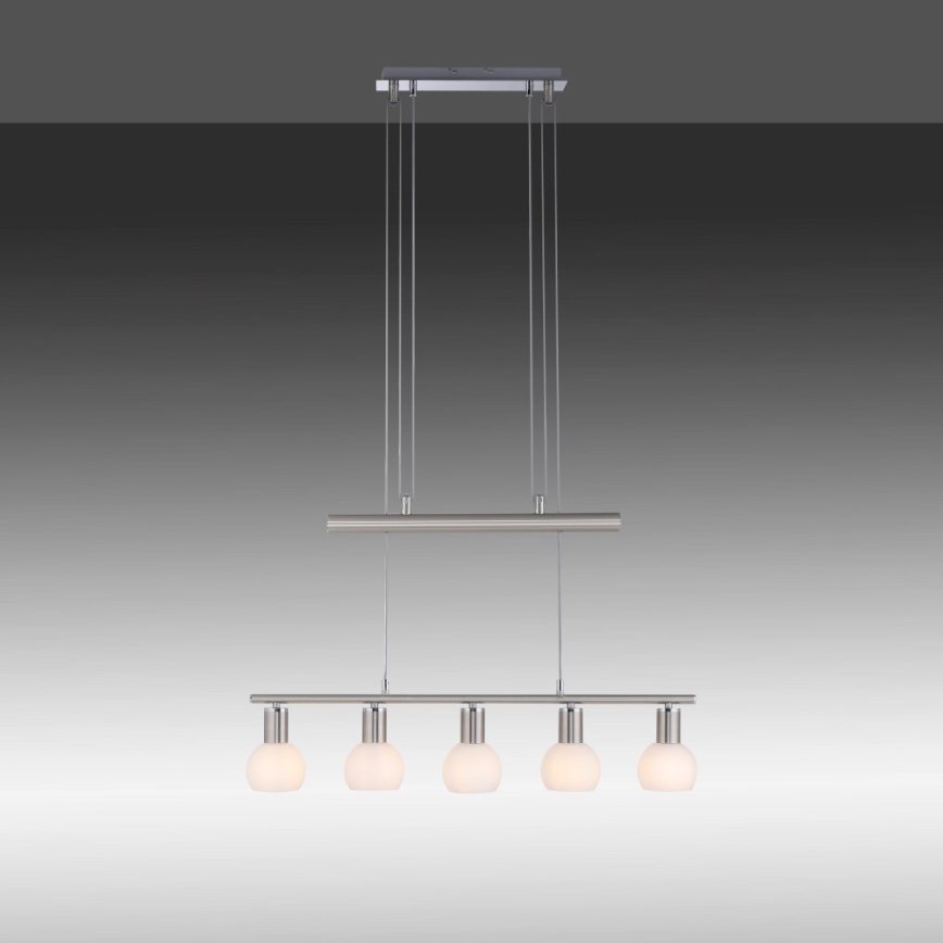 Leuchten Direkt 11939-55 - Lámpara colgante BENEDICTO 5xE14/40W/230V