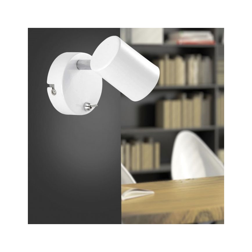 Leuchten Direkt 11941-16 - Foco LED de pared TARIK 1xGU10/5W/230V blanco