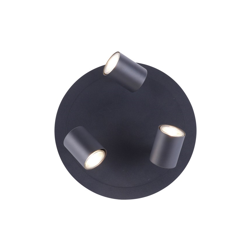 Leuchten Direkt 11943-13 - Foco LED TARIK 3xGU10/5W/230V antracita