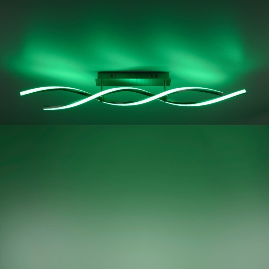 Leuchten Direkt 11993-55 - Lámpara de suspensión LED RGB regulable SWING 2xLED/8,5W/230V 2700-5000K + mando a distancia