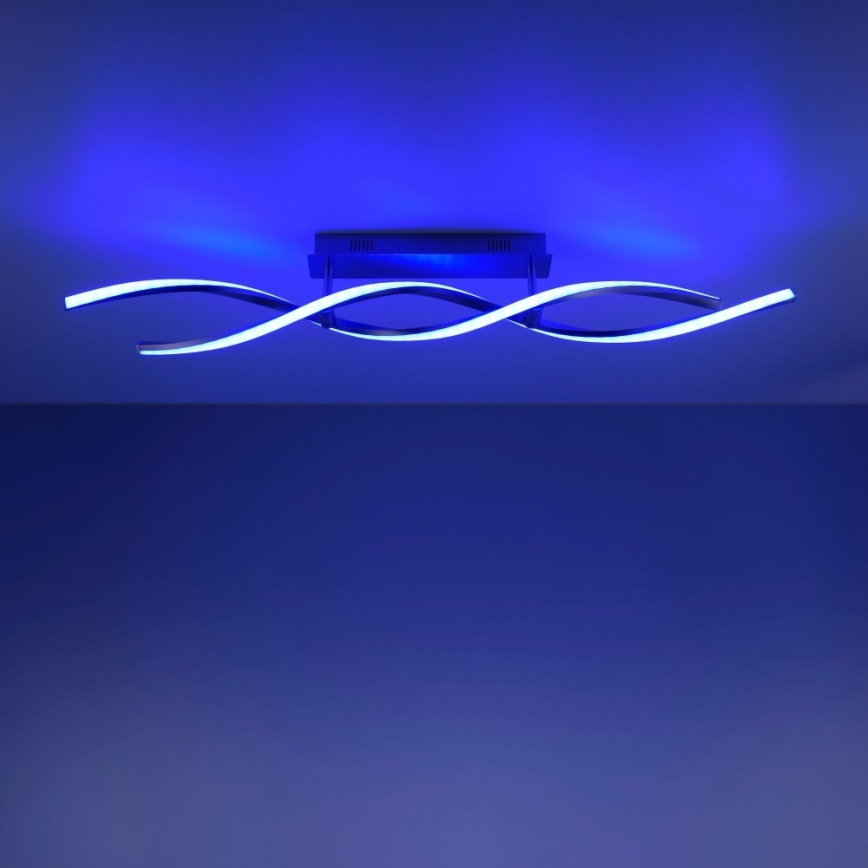 Leuchten Direkt 11993-55 - Lámpara de suspensión LED RGB regulable SWING 2xLED/8,5W/230V 2700-5000K + mando a distancia