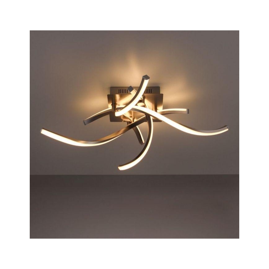 Leuchten Direkt 11995-55 - Lámpara de superficie LED RGB regulable SWING LED/24,4W/230V 2700-5000K + mando a distancia