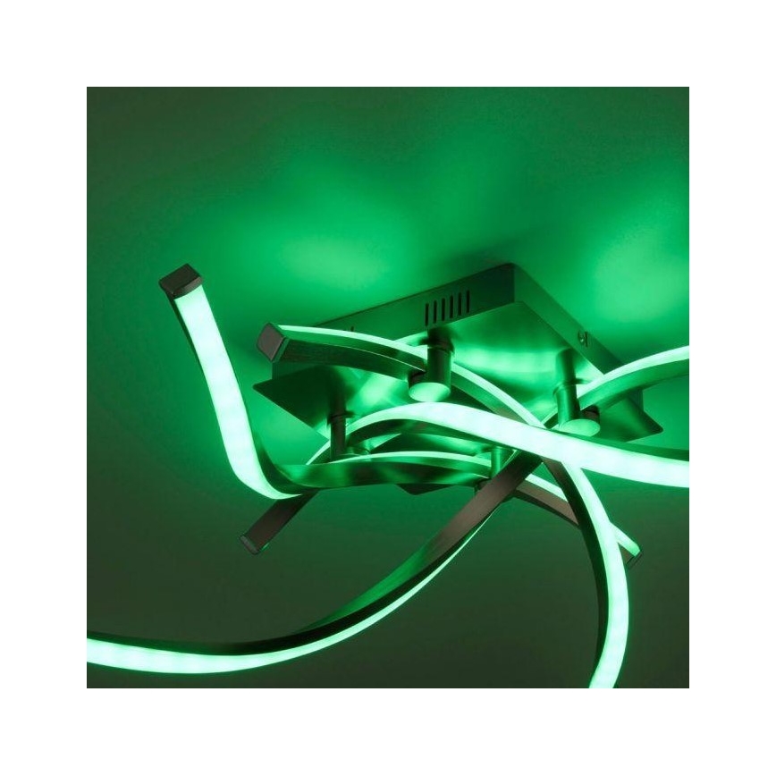 Leuchten Direkt 11995-55 - Lámpara de superficie LED RGB regulable SWING LED/24,4W/230V 2700-5000K + mando a distancia
