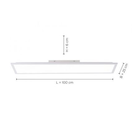 Leuchten Direkt 12204-16 - Panel LED de superficie FLAT LED/24W/230V