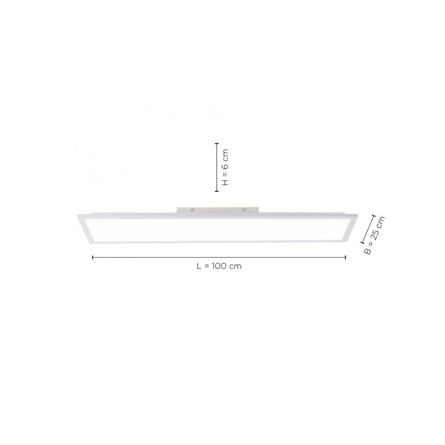 Leuchten Direkt 12204-16 - Panel LED de superficie FLAT LED/24W/230V