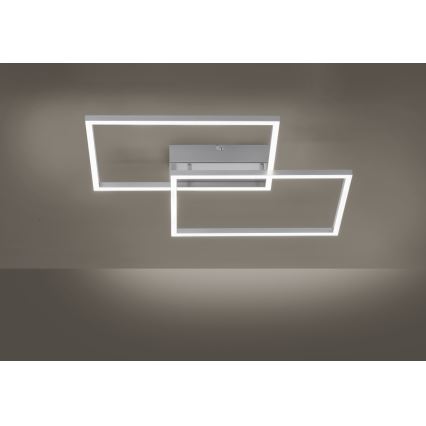 Leuchten Direkt 14017-55 - Plafón LED regulable IVEN 2xLED/20W/230V + mando a distancia