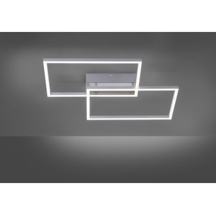 Leuchten Direkt 14017-55 - Plafón LED regulable IVEN 2xLED/20W/230V + mando a distancia