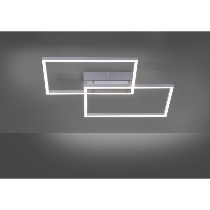 Leuchten Direkt 14017-55 - Plafón LED regulable IVEN 2xLED/20W/230V + mando a distancia