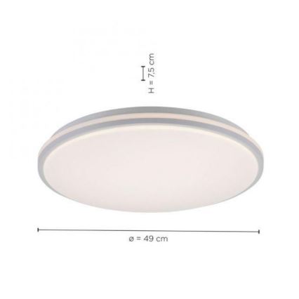 Leuchten Direkt 14209-16 - Plafón LED regulable COLIN LED/32,4W/230V