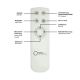 Leuchten Direkt 14227-16 - Plafón LED regulable JONAS LED/22W/230V 3000-5000K + mando a distancia