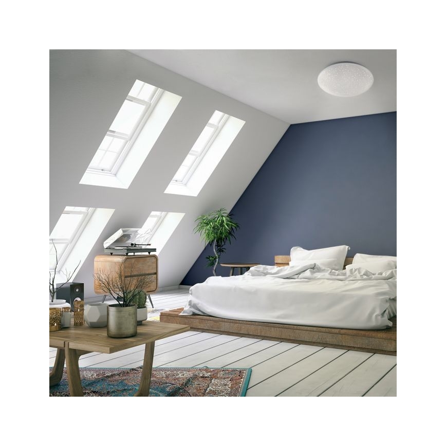 Leuchten Direkt 14241-16 - Plafón LED RGB regulable SKYLER LED/5,6W/230V + mando a distancia