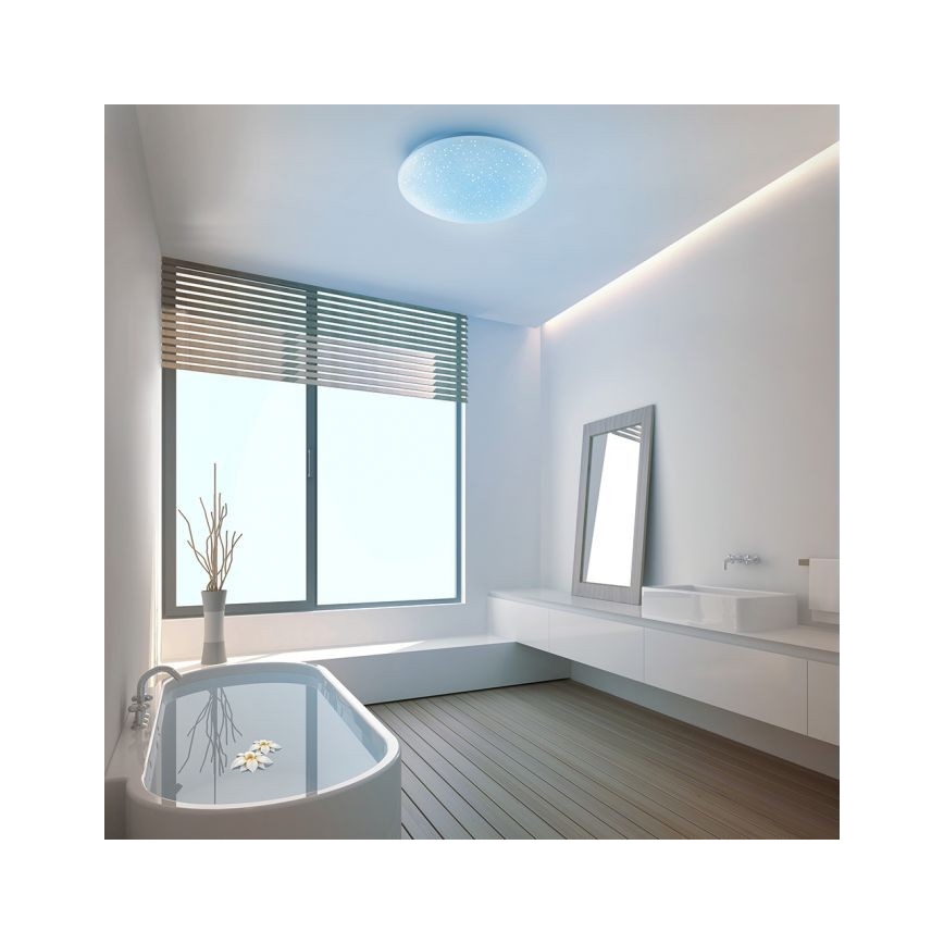Leuchten Direkt 14241-16 - Plafón LED RGB regulable SKYLER LED/5,6W/230V + mando a distancia