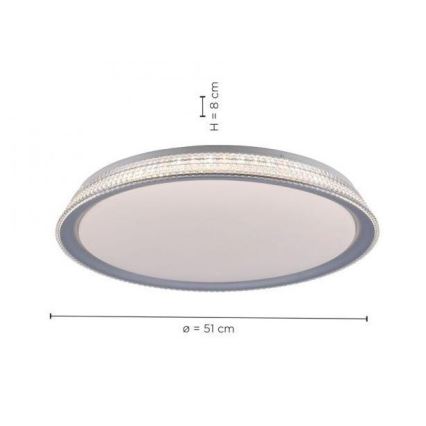 Leuchten Direkt 14359-21 - Plafón LED regulable KARI LED/36W/230V