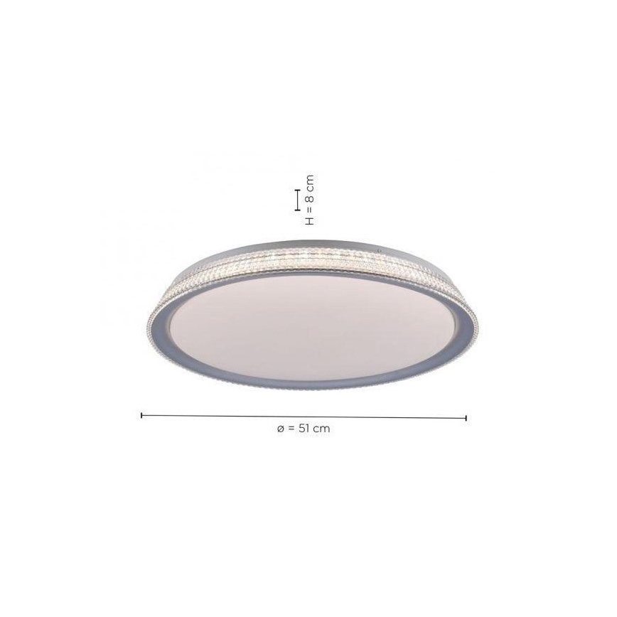 Leuchten Direkt 14359-21 - Plafón LED regulable KARI LED/36W/230V