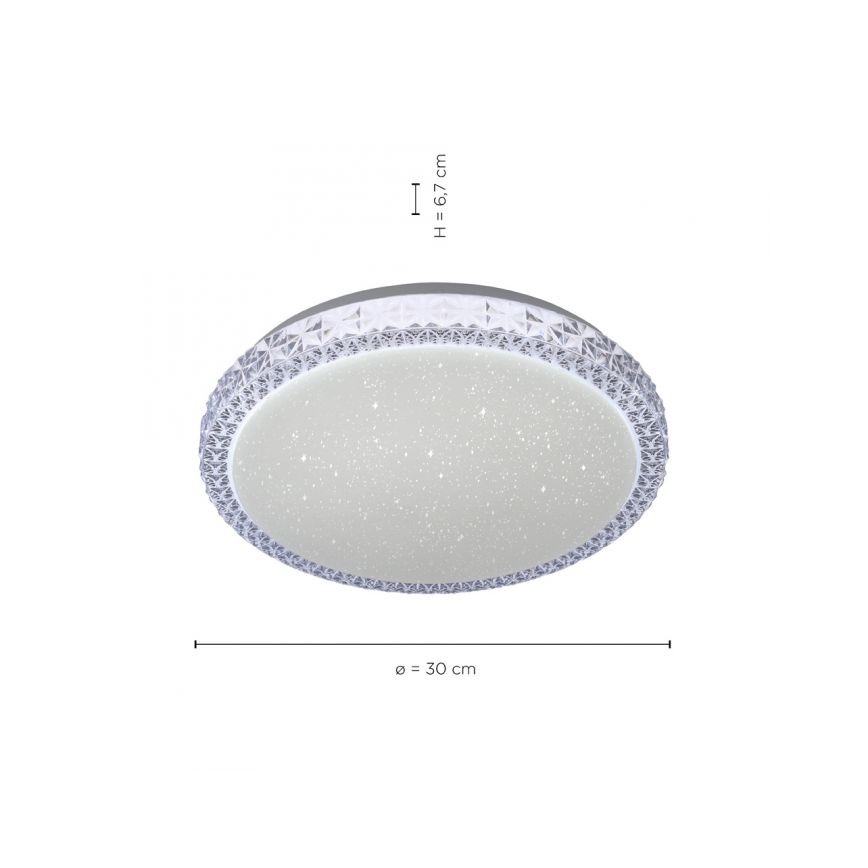Leuchten Direkt 14370-00 - Plafón LED regulable FRIDA LED/12W/230V