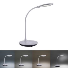 Leuchten Direkt 14416-16 - Lámpara de mesa LED regulable con carga inalámbrica ASTRID LED/5W/230V 3000/4000/5500K + USB