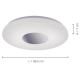 Leuchten Direkt 14422-17 - Plafón LED para baño con sensor LAVINIA LED/18W/230V IP44