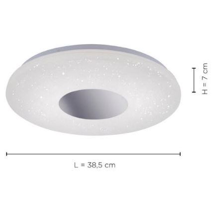 Leuchten Direkt 14422-17 - Plafón LED para baño con sensor LAVINIA LED/18W/230V IP44