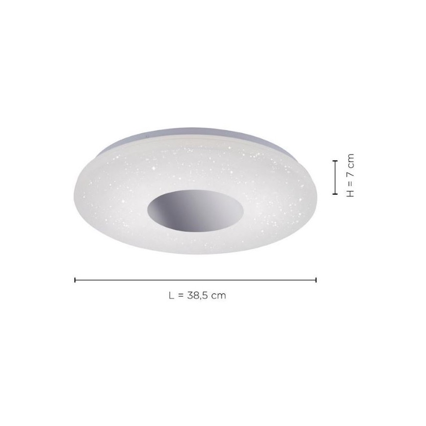 Leuchten Direkt 14422-17 - Plafón LED para baño con sensor LAVINIA LED/18W/230V IP44