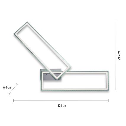 Leuchten Direkt 14635-55 - Plafón LED RGB regulable FELIX LED/34,5W/230V