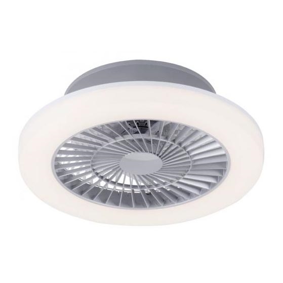 Leuchten Direkt 14645-55 - Lámpara LED con ventilador LEONARD LED/27W/230V