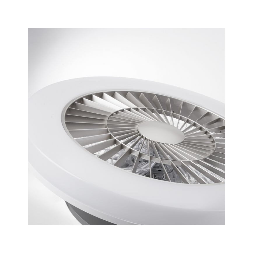 Leuchten Direkt 14645-55 - Lámpara LED con ventilador LEONARD LED/27W/230V