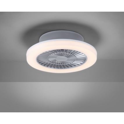 Leuchten Direkt 14645-55 - Lámpara LED con ventilador LEONARD LED/27W/230V