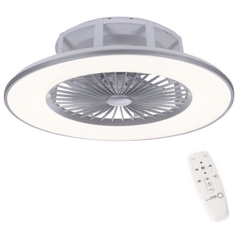Leuchten Direkt 14646-55 - LED Plafón regulable con ventilador MICHAEL LED/29W/230V + control remoto