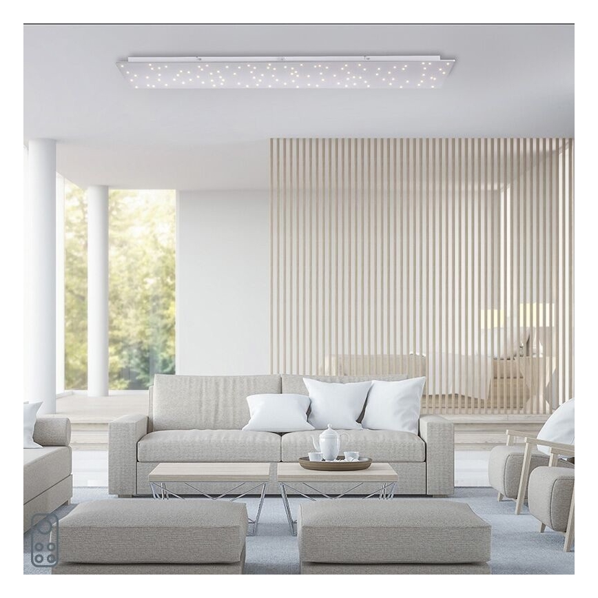 Leuchten Direkt 14672-55 - Plafón LED regulable SPARKLE LED/18W/230V 2700-5000K + mando a distancia