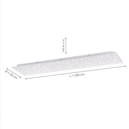 Leuchten Direkt 14672-55 - Plafón LED regulable SPARKLE LED/18W/230V 2700-5000K + mando a distancia