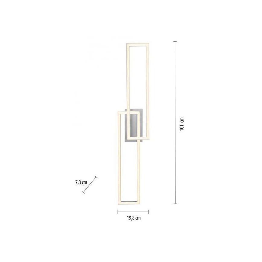 Leuchten Direkt 14691-55 - Lámpara de techo LED regulable IVEN 2xLED/18W/230V