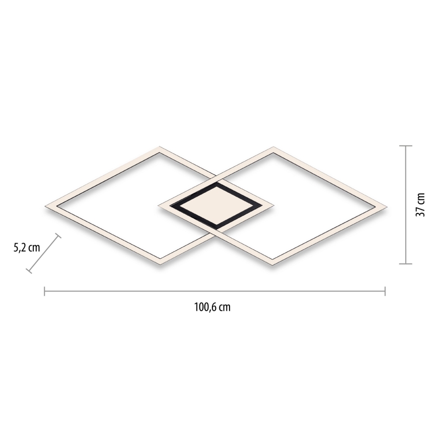 Leuchten Direkt 14695-18 - Plafón LED ASMIN LED/48W/230V