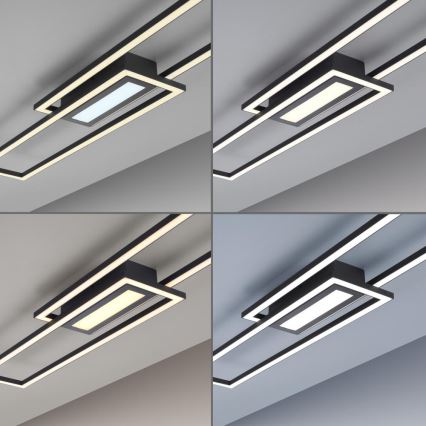 Leuchten Direkt 14696-18 - Lámpara de techo LED regulable ASMIN LED/45W/230V negro