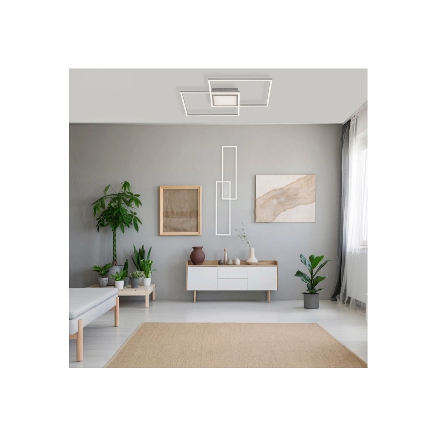 Leuchten Direkt 14711-55 - Plafón LED regulable ASMIN LED/42W/230V 3000-5000K + mando a distancia