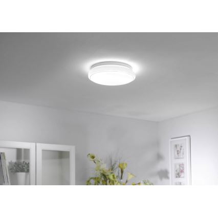 Leuchten Direkt 14742-16 - Plafón LED RGB regulable JUPI LOLASMART LED/18W/230V Tuya 2700-5000K + mando a distancia