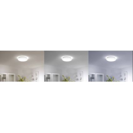 Leuchten Direkt 14742-16 - Plafón LED RGB regulable JUPI LOLASMART LED/18W/230V Tuya 2700-5000K + mando a distancia