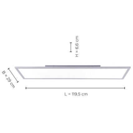 Leuchten Direkt 14753-21 - Panel LED de superficie FLAT LED/22W/230V