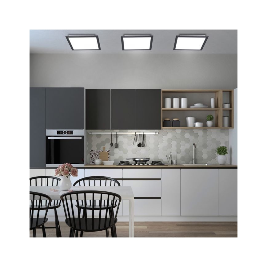 Leuchten Direkt 14754-18- Plafón LED regulable FLAT LED/20W/230V 2700K-5000K + mando a distancia