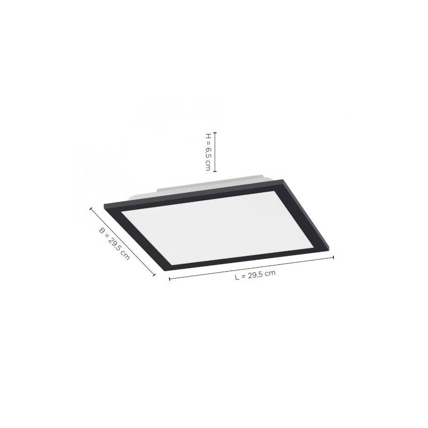 Leuchten Direkt 14754-18- Plafón LED regulable FLAT LED/20W/230V 2700K-5000K + mando a distancia