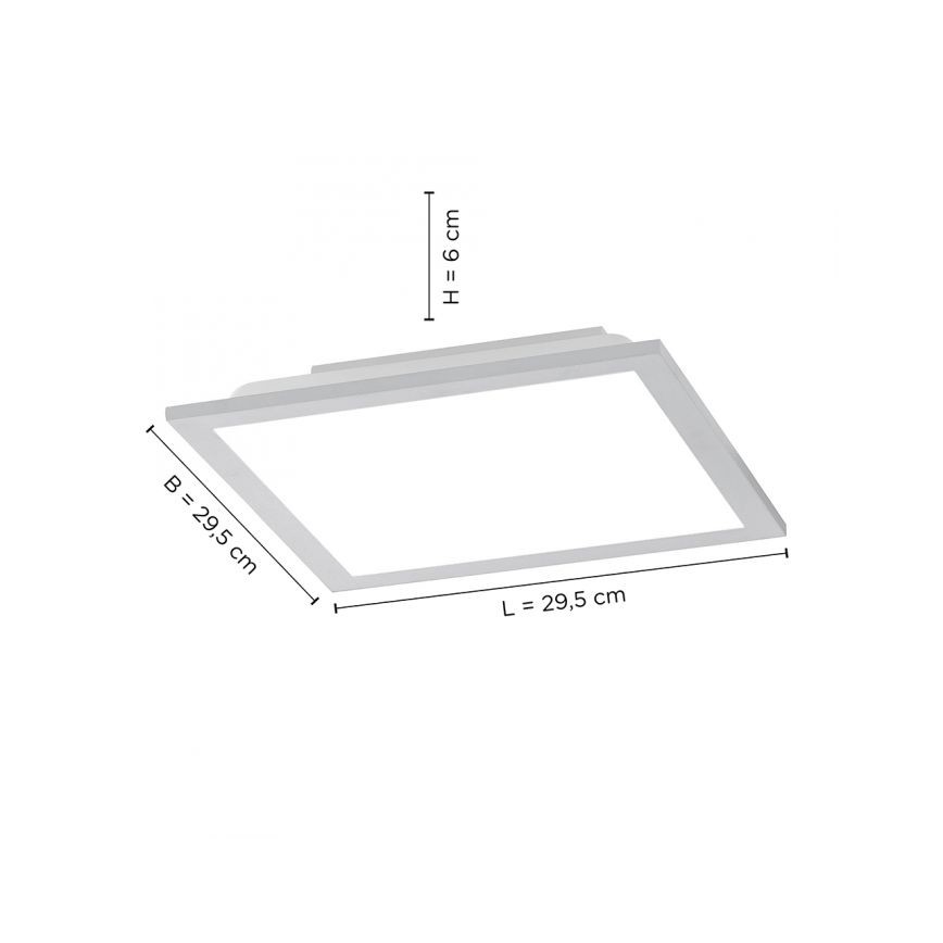 Leuchten Direkt 14754-21 - Plafón LED regulable FLAT LED/20W/230V 2700K-5000K + mando a distancia