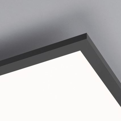 Leuchten Direkt 14757-18 - Panel LED regulable de superficie FLAT LED/36W/230V 2700-5000K negro + mando a distancia