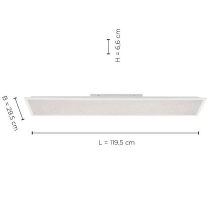 Leuchten Direkt 14762-16 - Lámpara LED regulable STARRYFLAT LED/36W/230V + CR