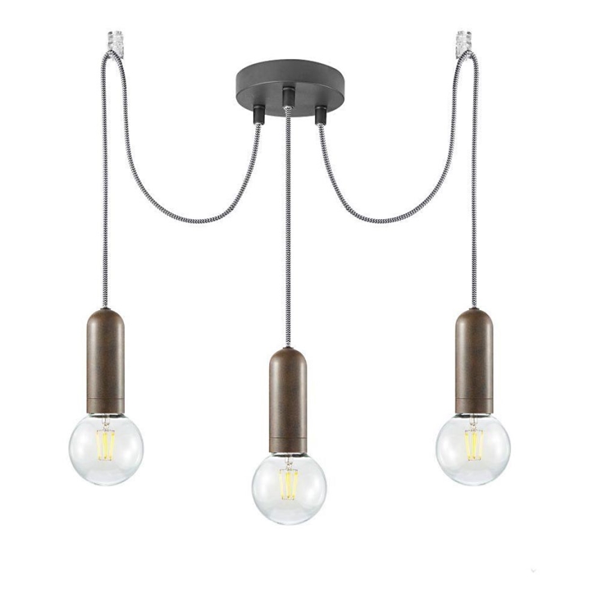 Leuchten Direkt 14776-48 - Lámpara colgante TURN ME 3xE27/60W/230V araña