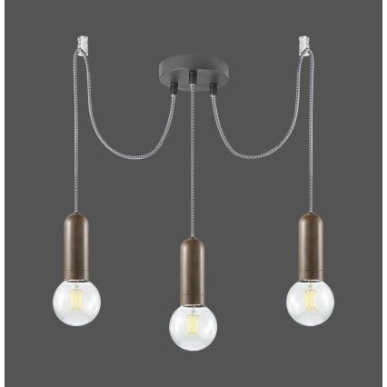 Leuchten Direkt 14776-48 - Lámpara colgante TURN ME 3xE27/60W/230V araña