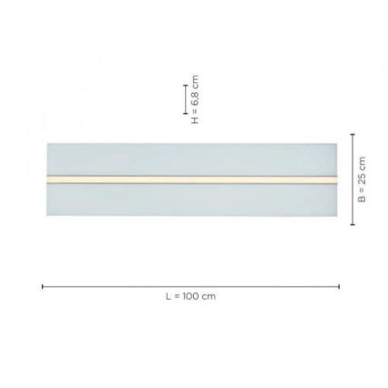 Leuchten Direkt 14854-16 - Plafón LED regulable EDGING LED/30W/230V 2700-5000K + mando a distancia