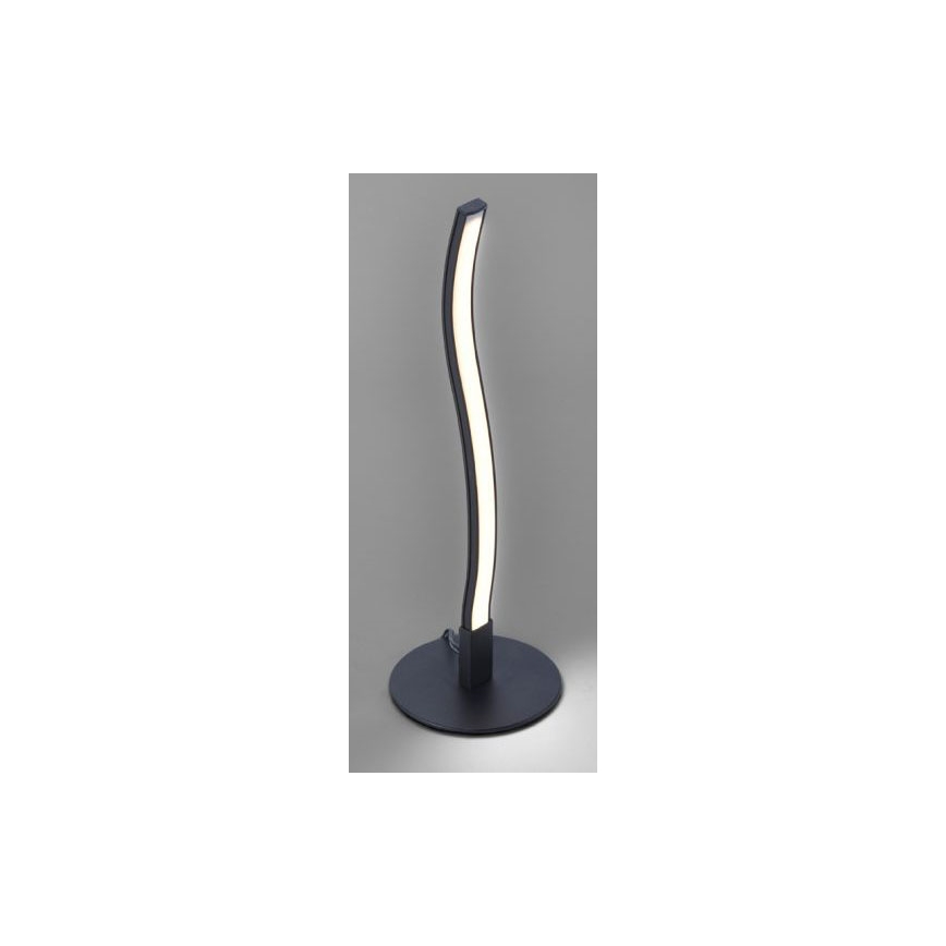 Leuchten Direkt 15128-18 - Lámpara de mesa LED WAWE LED/3W/230V negro