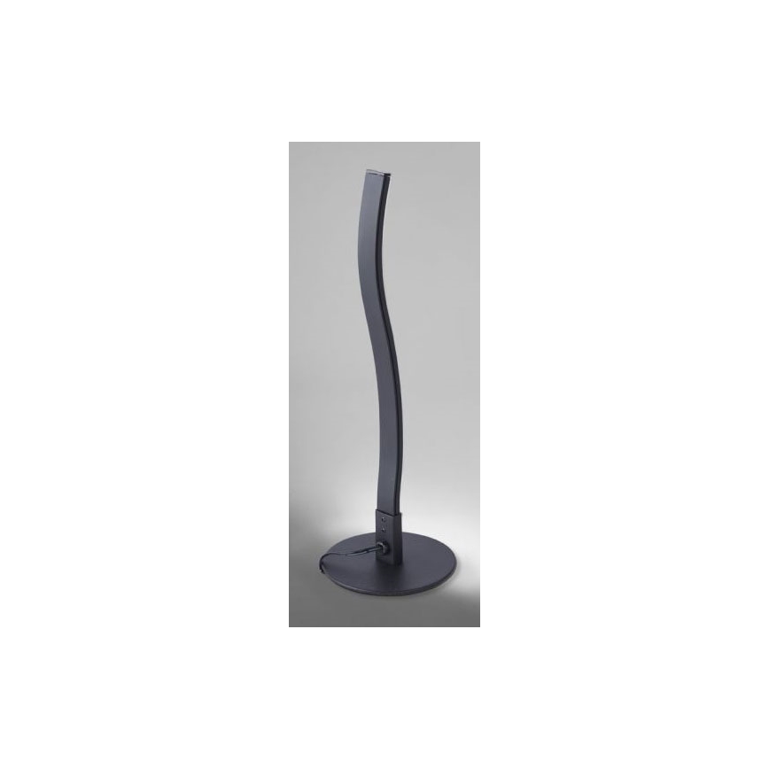Leuchten Direkt 15128-18 - Lámpara de mesa LED WAWE LED/3W/230V negro